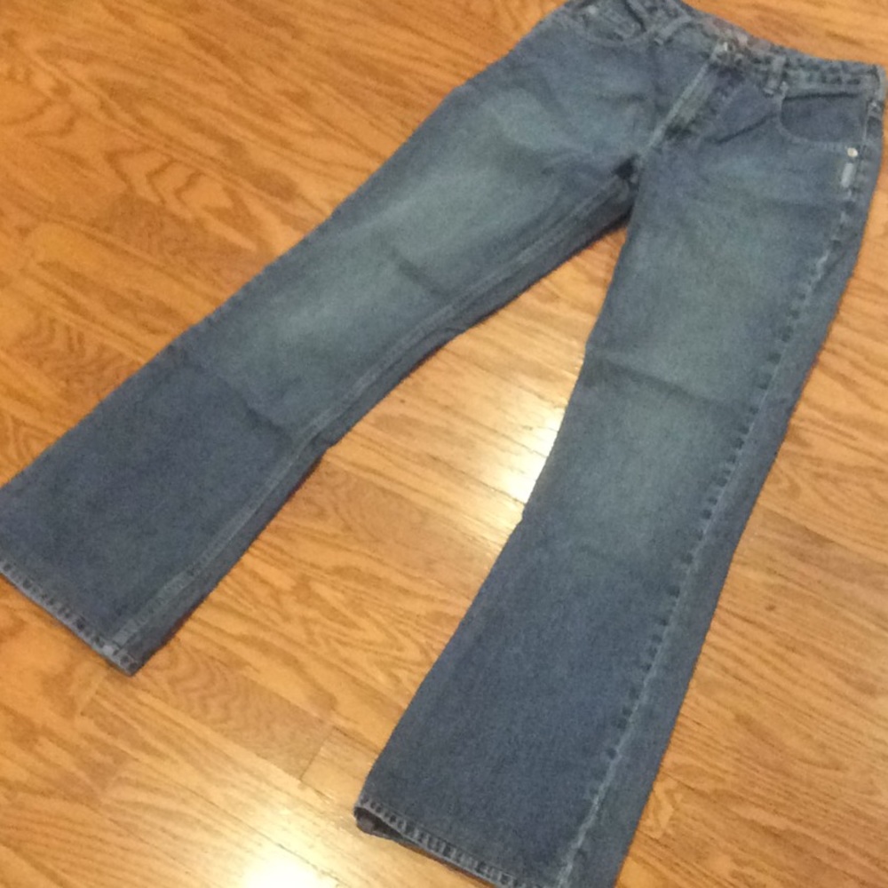 Silver Boot Cut Jeans